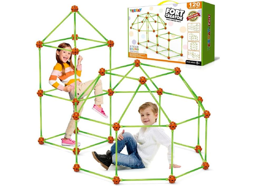 Let the kids build their own castle with this fort-building kit. (Source: Amazon)