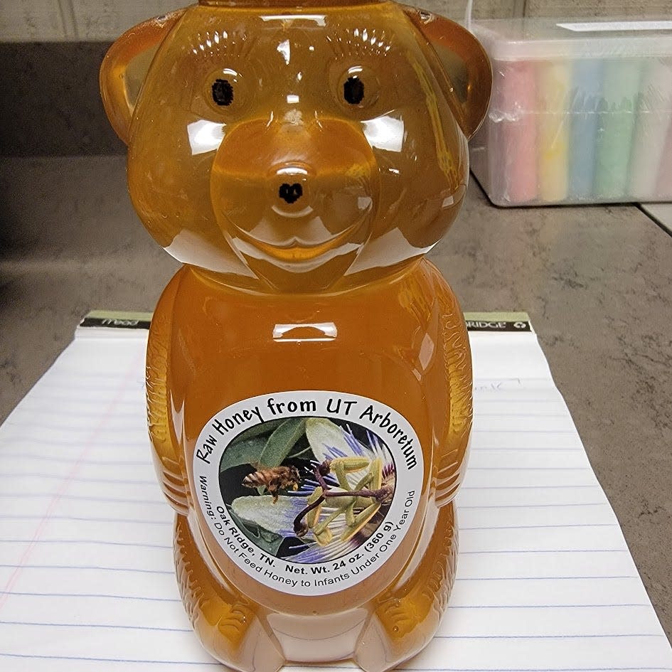 Honey produced by Larry Millet at the UT Arboretum