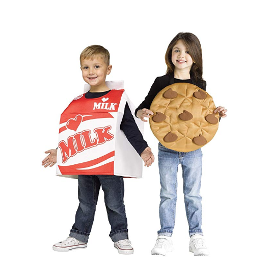 34) Milk and Cookie Halloween Costume