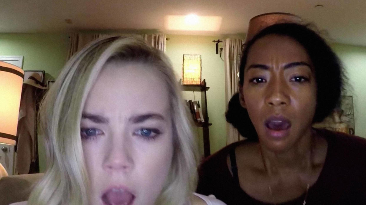 Rebecca Rittenhouse and Betty Gabriel in ‘Unfriended: Dark Web’ (Photo: Universal /Courtesy Everett Collection)