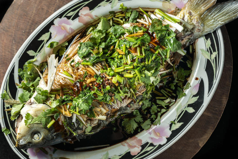 Cantonese steamed whole fish