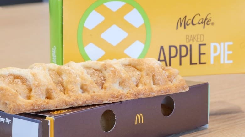 McDonald's Baked Apple Pie and box