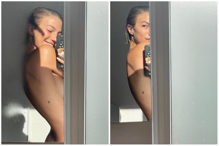 Stefi reveló el pequeño tatuaje que tiene en la espalda (Foto: Instagram @stefroitman)