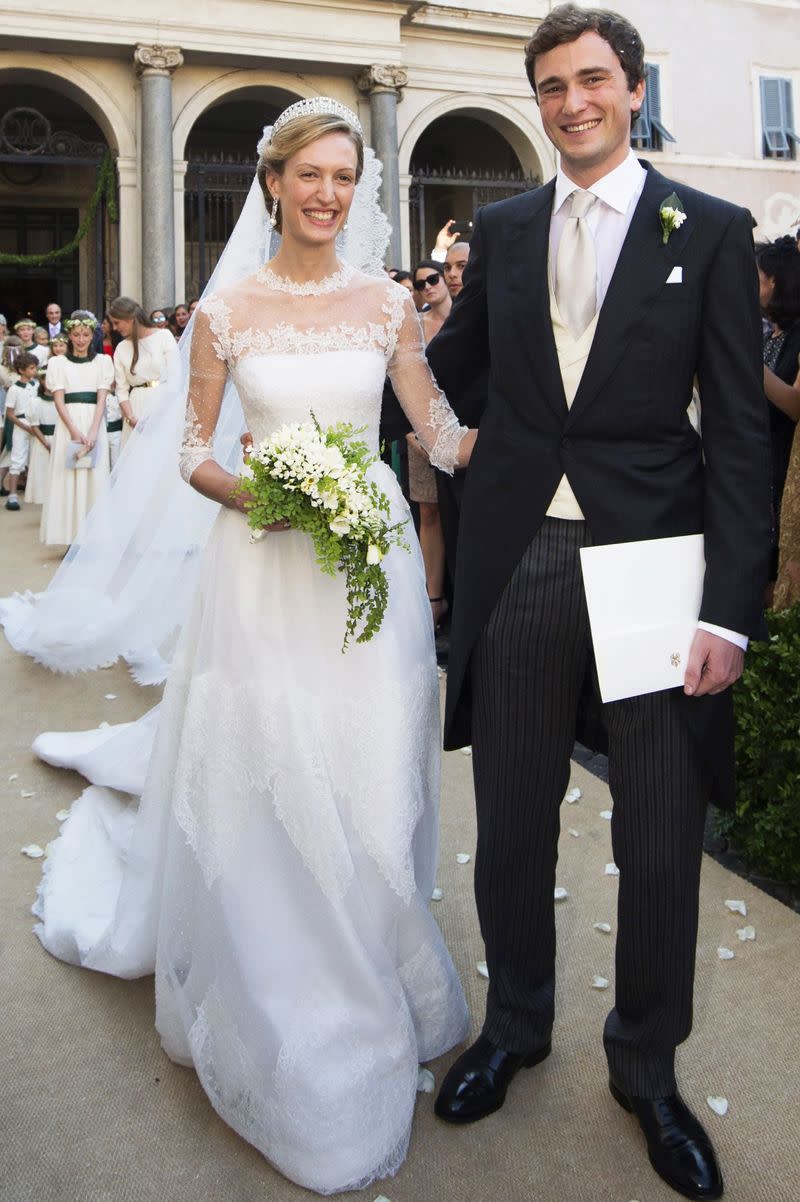 2014: Belgium’s Prince Amedeo and Elisabetta (Lili) Rosboch