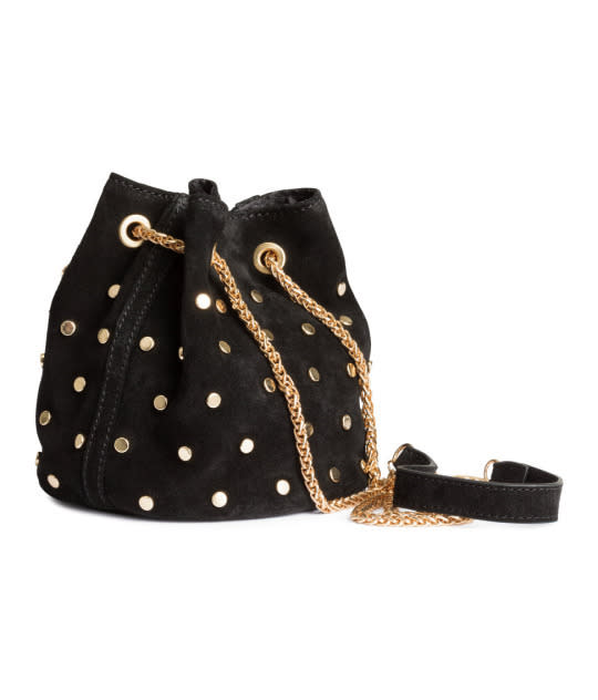 H&M Suede Bucket Bag