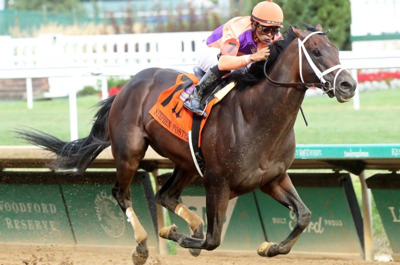 Kingsbarns wins the $1 million Grade I Stephen Foster, earns Breeders' Cup Classic spot. Photo by Rene Torbit, courtesy of Churchill Downs