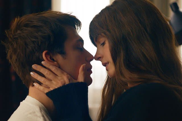 <p>Courtesy of Prime</p> Nicholas Galitzine and Anne Hathaway in <em>The Idea of You</em> (2024)
