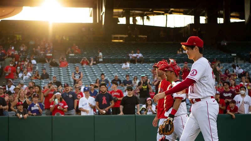 大谷翔平5打數吞2K。（資料圖／翻攝自天使推特）