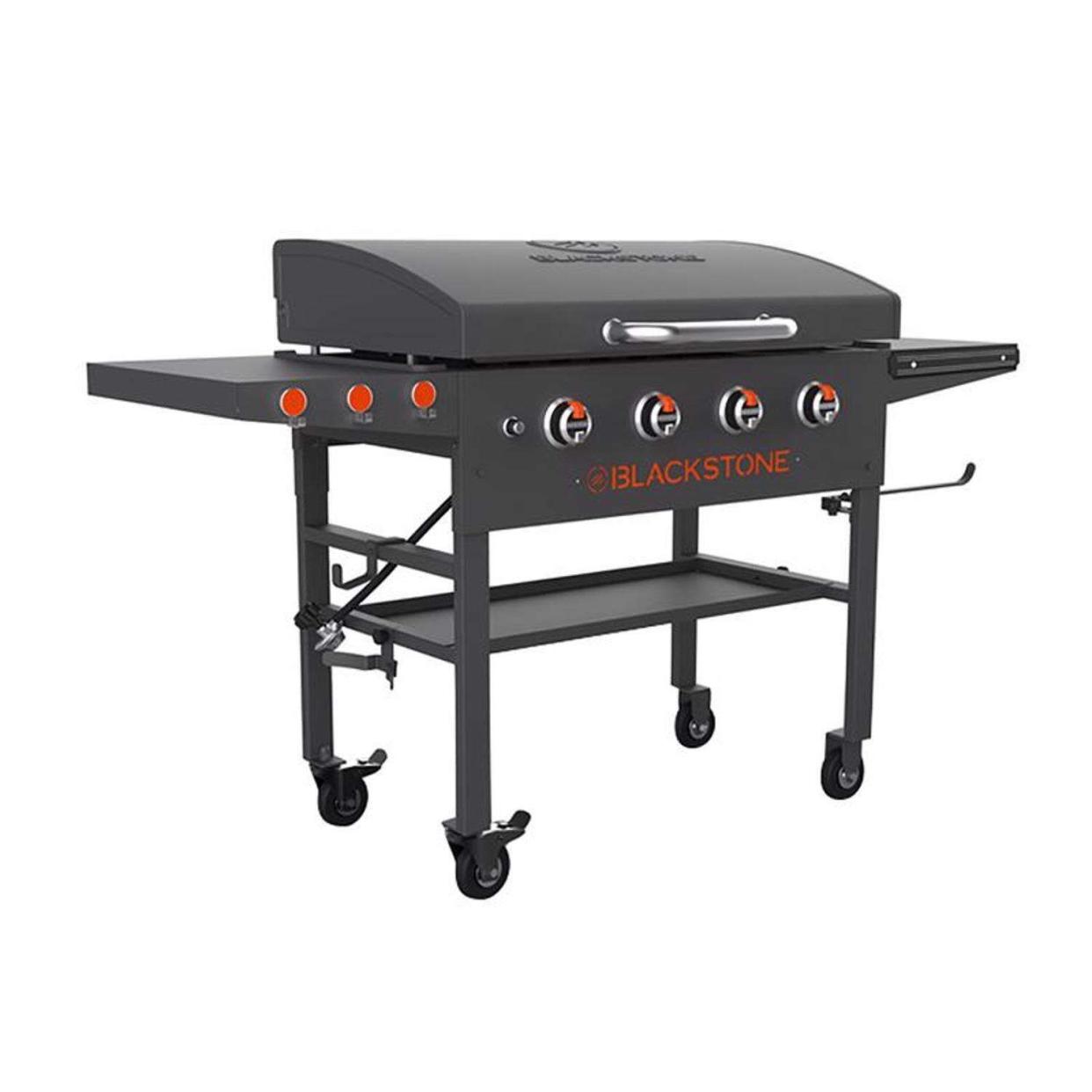 <p><a href="https://go.redirectingat.com?id=74968X1596630&url=https%3A%2F%2Fwww.dickssportinggoods.com%2Fp%2Fblackstone-36-outdoor-griddle-with-hood-21bksargnl36whdxxcfp%2F21bksargnl36whdxxcfp&sref=https%3A%2F%2Fwww.delish.com%2Fkitchen-tools%2Fg44817580%2Fbest-outdoor-griddles%2F" rel="nofollow noopener" target="_blank" data-ylk="slk:Shop Now;elm:context_link;itc:0;sec:content-canvas" class="link rapid-noclick-resp">Shop Now</a></p><p>36” Outdoor Griddle </p><p>dickssportinggoods.com</p><p>$399.99</p><span class="copyright">Ace Hardware</span>
