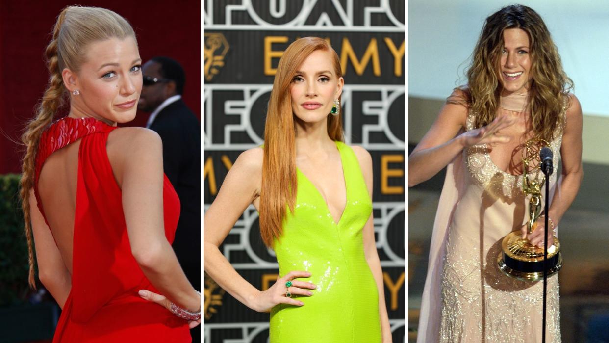  The best ever hair styles and looks from the Emmys over the years, including Jennifer Aniston, Blake Lively and Sarah Jessica Parker. 