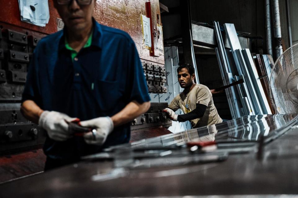 Workers in a factory