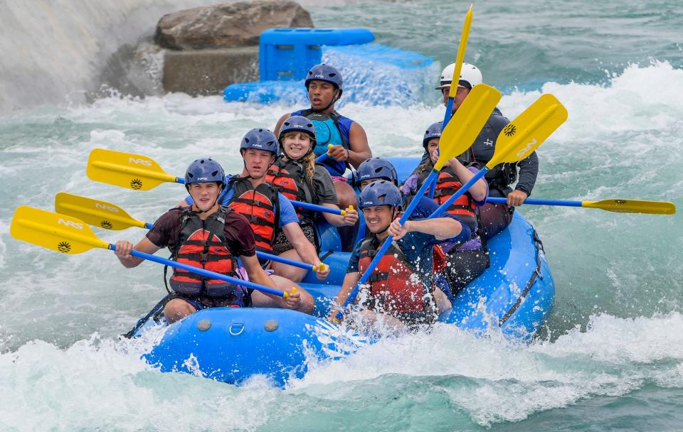 Whitewater training continues at Montgomery Whitewater in Montgomery, Ala, on Wednesday May 24, 2023 as they prepare for the opening this summer.