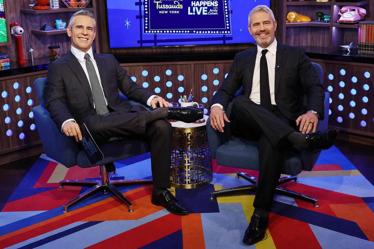 <p>Cindy Ord/Getty </p> Andy Cohen and Andy Cohen