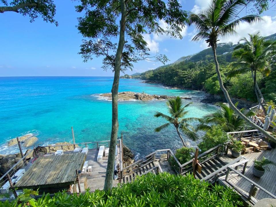 A resort in the Seychelles.