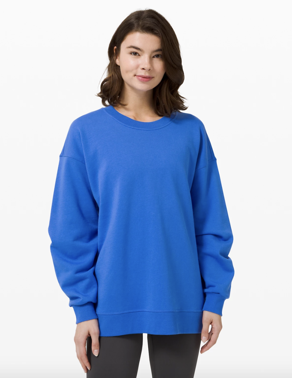 Lululemon Perfectly Oversized Crew in wild bluebell