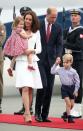 <p>It’s not unusual for the Royals to pay tribute to a host country when on tour by wearing something adorned with a national bird, flower or color. Case in point: The royal family’s ensembles when they touched down in Poland, wearing red and white, the colors of the country’s flag. </p>