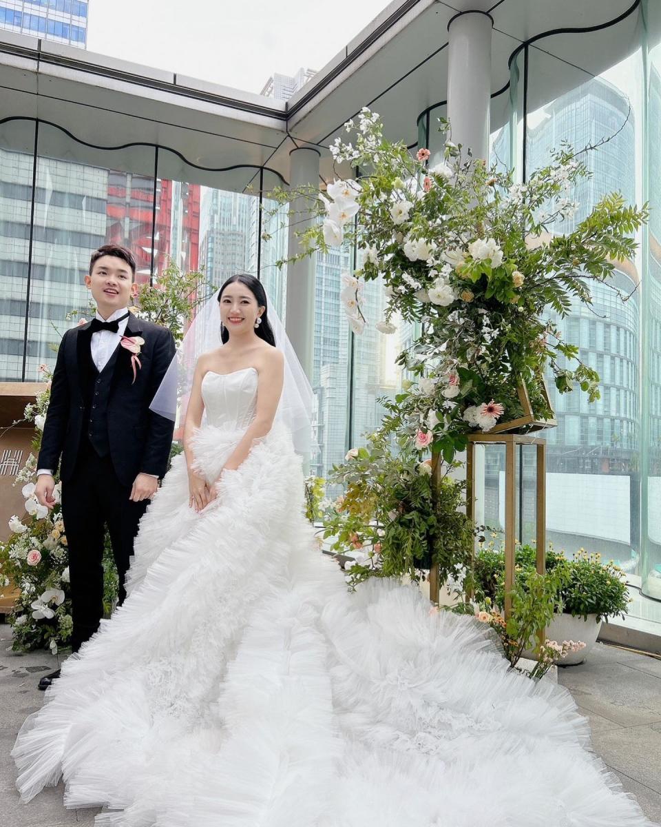 賀軍翔親妹妹結婚。（圖／翻攝賀軍翔臉書）