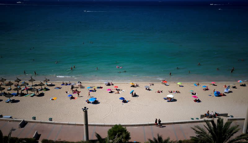 FILE PHOTO: The outbreak of the coronavirus disease (COVID-19), in Palma de Mallorca