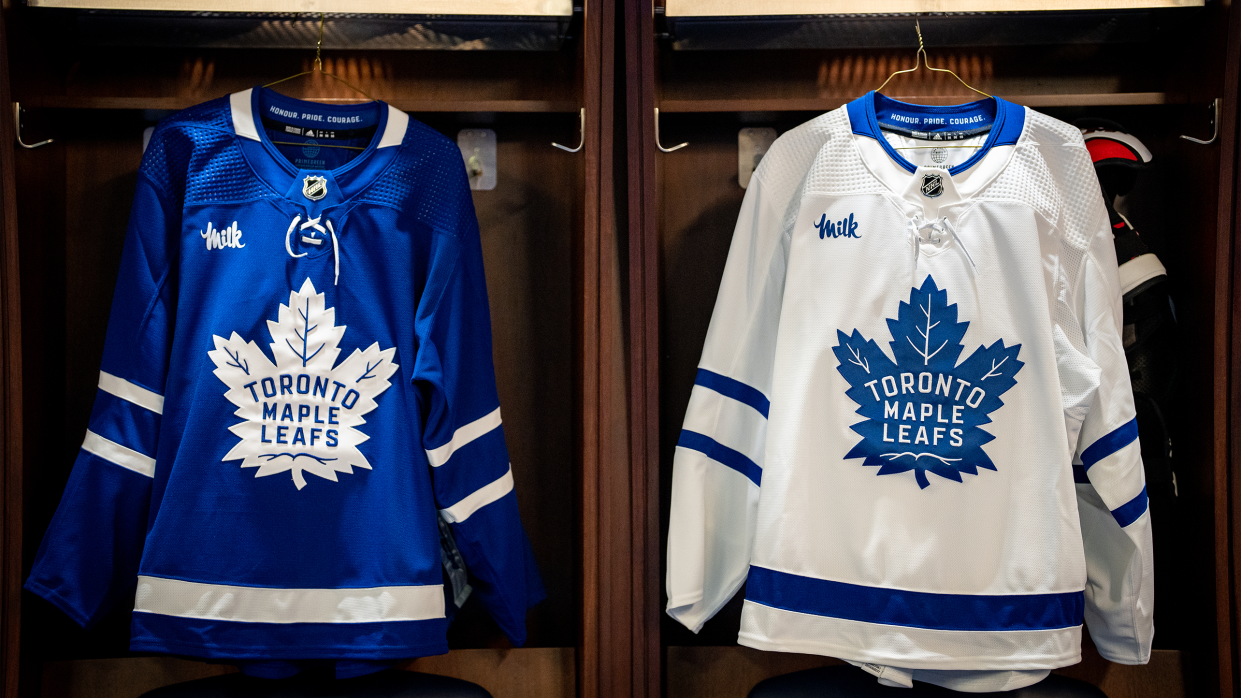 Advertisements on jerseys are coming to the NHL this season. (photo Toronto Maple Leafs)