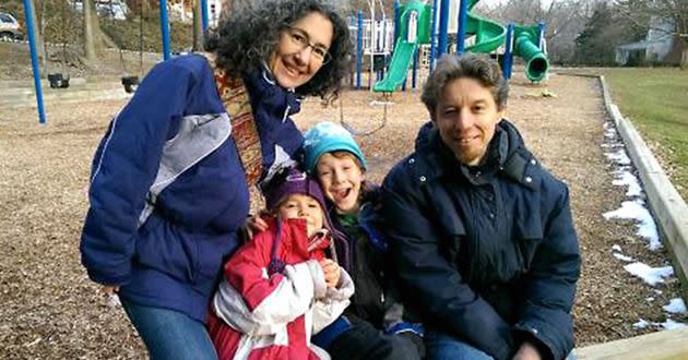 The Meitiv family, who is once again battling CPS in Maryland over allowing their children to go to the playground unsupervised. Photo: Facebook