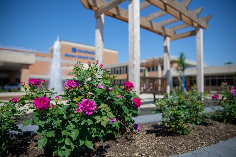 The Memorial Walkway and Garden at OhioHealth Marion General Hospital was dedicated 20 years ago. The garden refresh included constructing pergolas and adding new plants, except the roses, which were maintained and put back in the new raised beds.