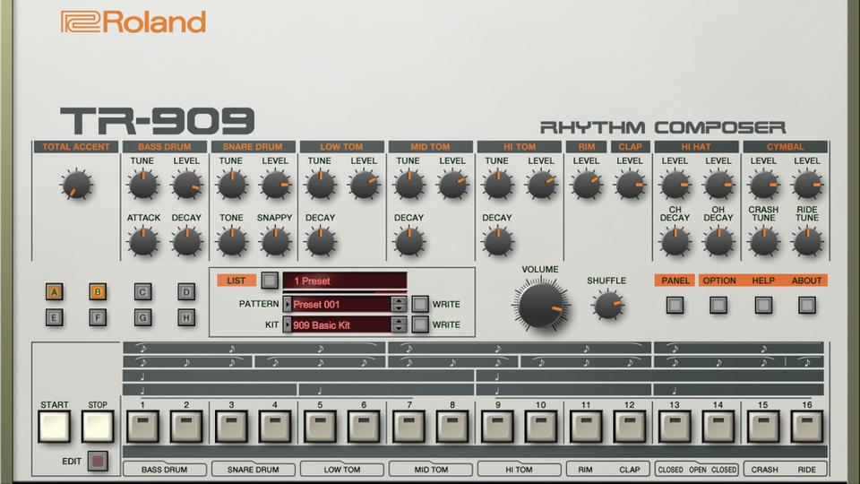 Roland TR-909 Cloud version