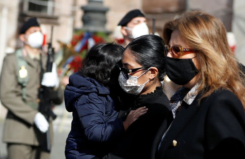 Funeral of Italian ambassador Luca Attanasio and his bodyguard Vittorio Iacovacci, in Rome