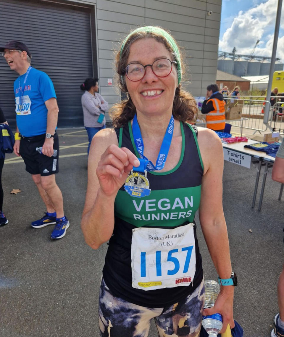 Woman bedbound due to crippling arthritis credits becoming vegan for helping her recover to run a marathon