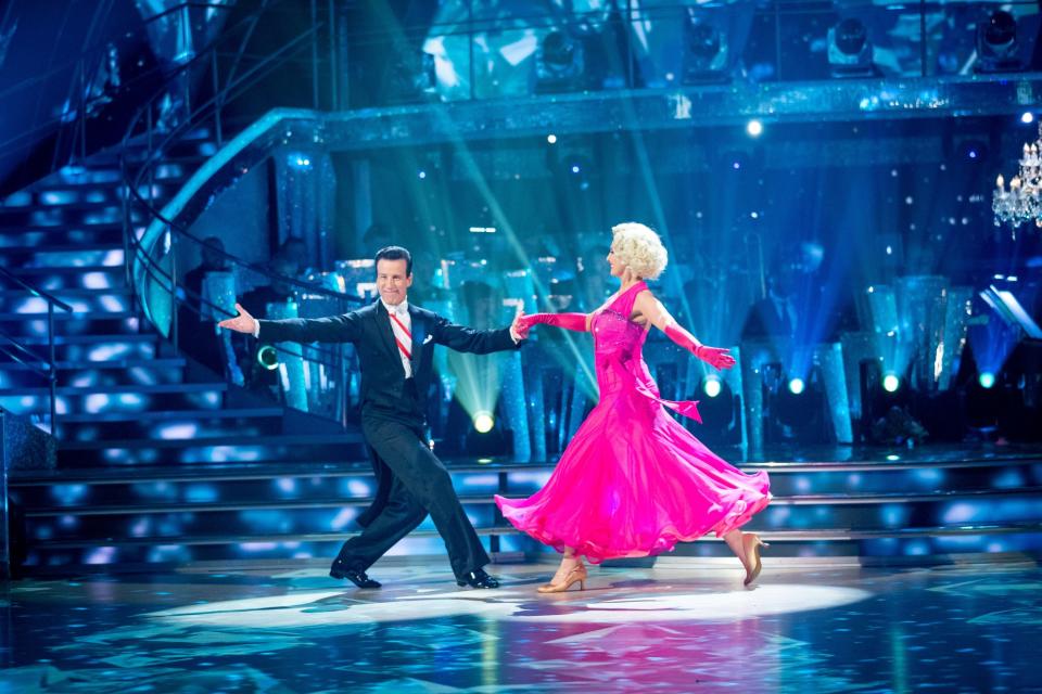 Diamonds are a Girl's Best Friend: Anton and Emma dancing a quickstep (BBC)