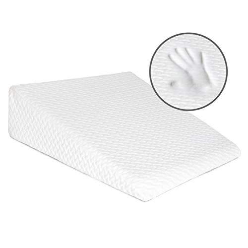 2) Bed Wedge Pillow with Memory Foam Top