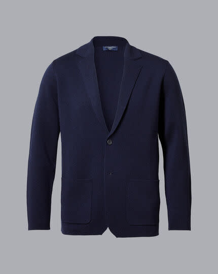 <p><a href="https://go.redirectingat.com?id=74968X1596630&url=https%3A%2F%2Fwww.charlestyrwhitt.com%2Fus%2Fmerino-blazer---navy%2FKNC0046NAV.html&sref=https%3A%2F%2Fwww.menshealth.com%2Fstyle%2Fg38506062%2Fbest-cardigans-for-men%2F" rel="nofollow noopener" target="_blank" data-ylk="slk:Shop Now;elm:context_link;itc:0;sec:content-canvas" class="link ">Shop Now</a></p><p>Merino Blazer - Navy</p><p>charlestyrwhitt.com</p><p>$209.00</p>