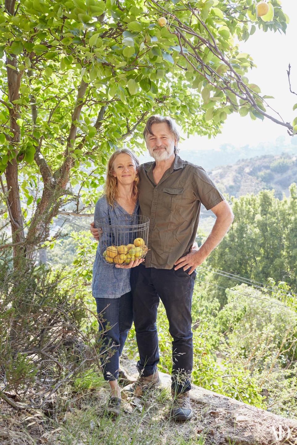 The couple, along with their neighbors, founded Hollywood Orchard in 2011 as a nonprofit dedicated to harvesting, using, and donating local fruit. Pullman's celebrity helps the charity gain access to local celebrity chefs, and the nonprofit organizes multiple events, including pop-up kitchens.