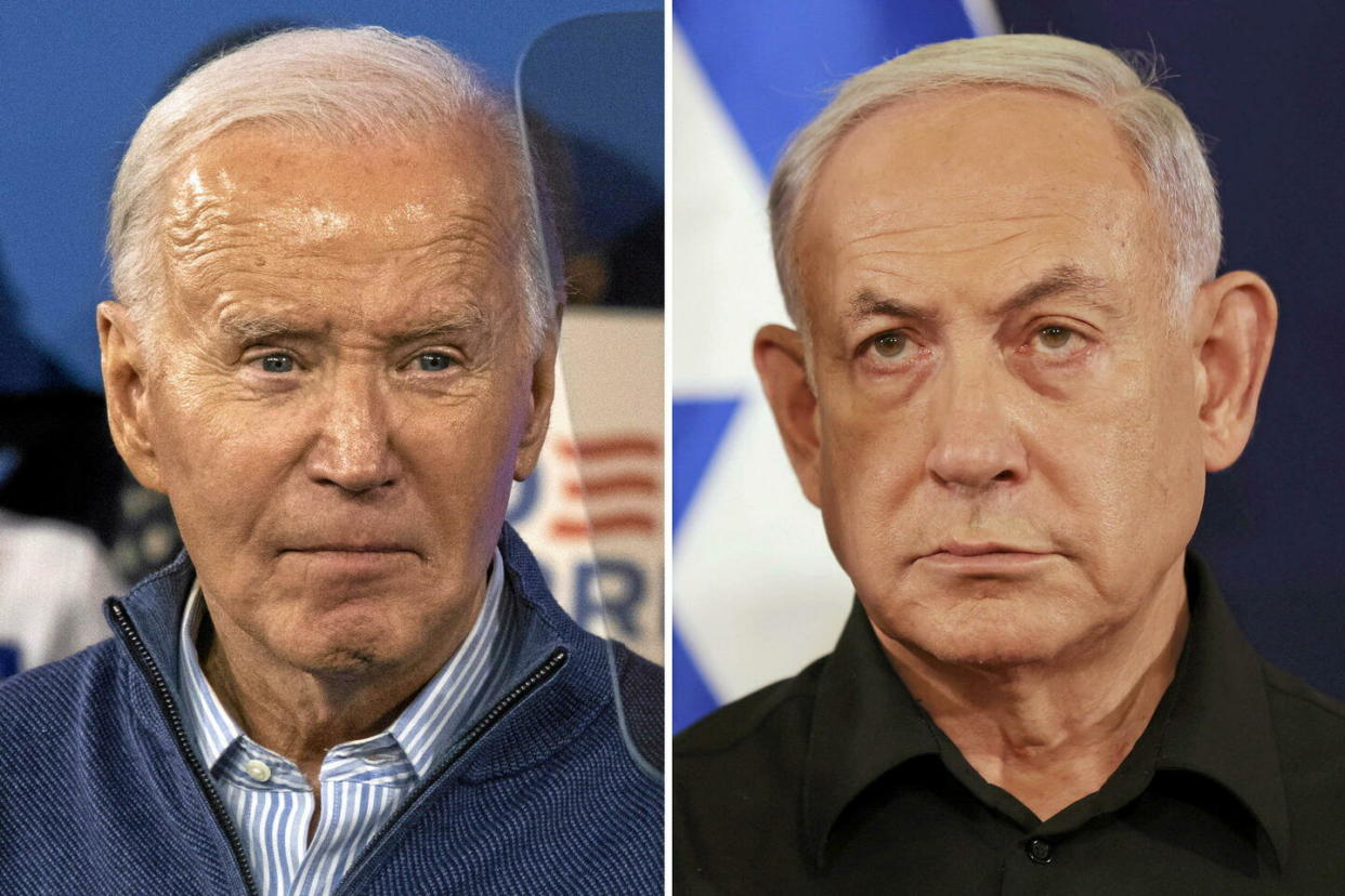 Joe Biden et Benyamin Netanyahou ne s'étaient pas parlé depuis un mois.  - Credit:A/SIPA