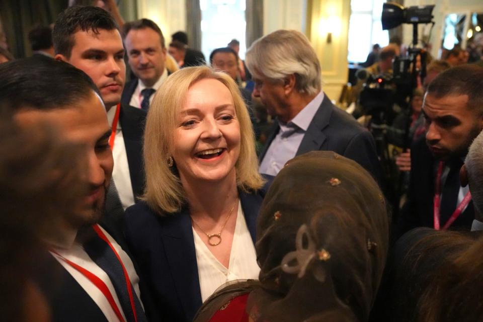 Liz Truss arrives for her speech at the Tory Party Conference (Getty Images)