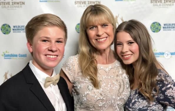 Bindi Irwin with her mother and brother. Source: Instagram / bindisueirwin