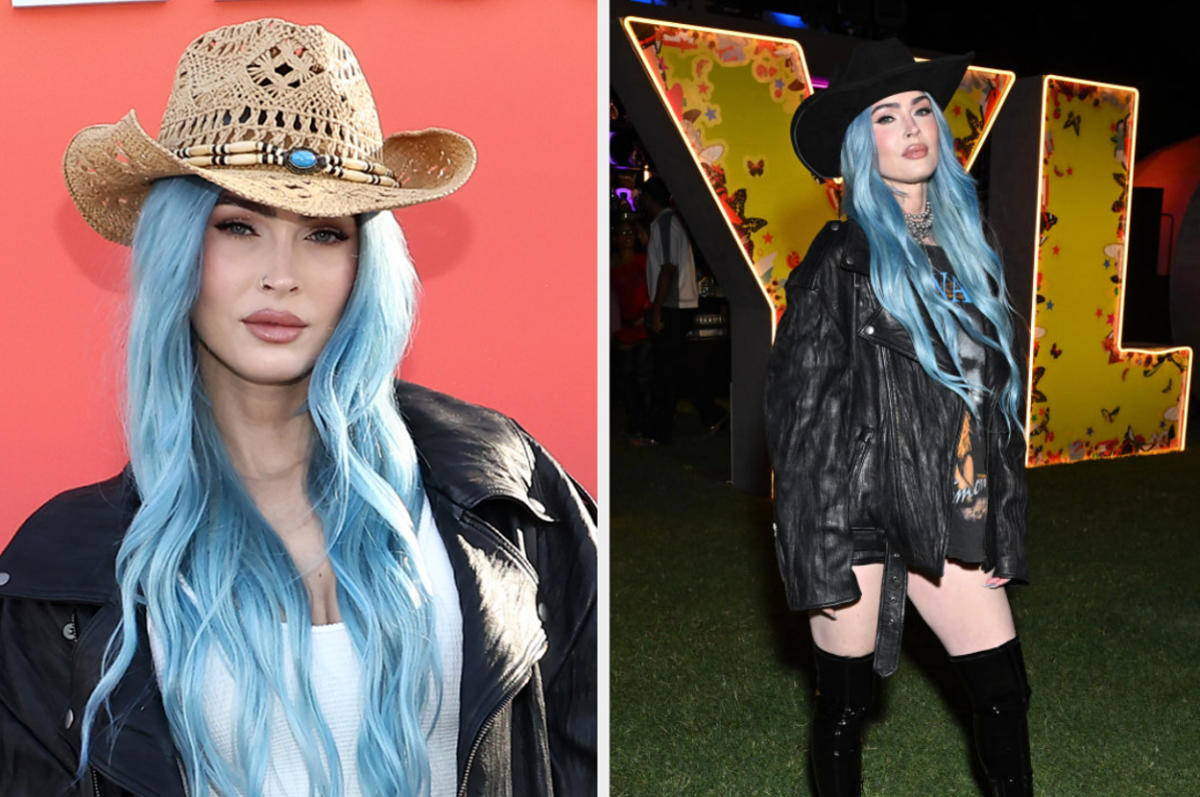 Megan Fox Explained Why She Went Blue At A Coachella Weekend 1 Party ...