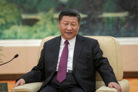 China's President Xi Jinping attends a meeting with U.S. Secretary of State Mike Pompeo at the Great Hall of the People in Beijing, China June 14, 2018. Fred Dufour/Pool via REUTERS