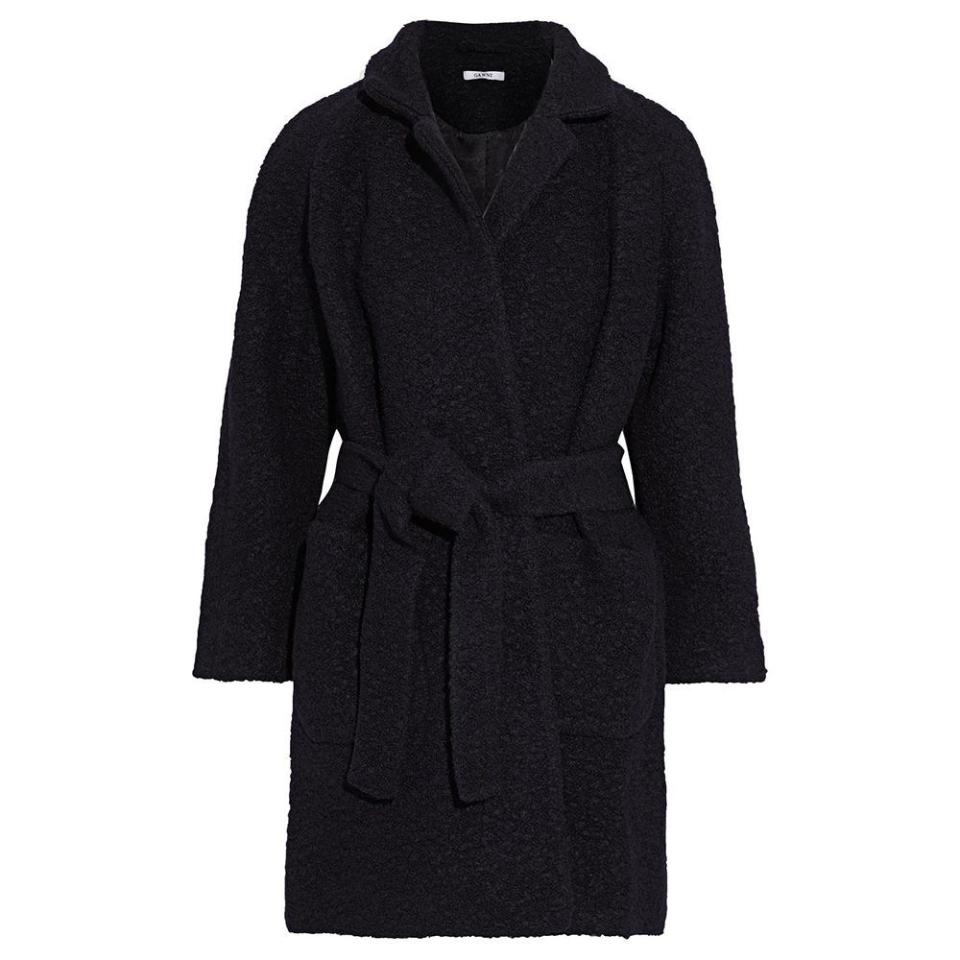 9) Fenn Belted Wool-Blend Bouclé Coat