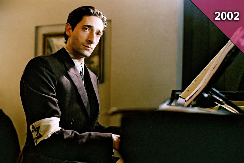 <a href="http://movies.yahoo.com/movie/the-pianist-2002/" data-ylk="slk:THE PIANIST;elm:context_link;itc:0;sec:content-canvas" class="link ">THE PIANIST</a> <br>Directed by: <span>Roman Polanski</span> <br>Starring: <span>Adrien Brody</span>, <span>Thomas Kretschmann</span>, <span>Emilia Fox</span>