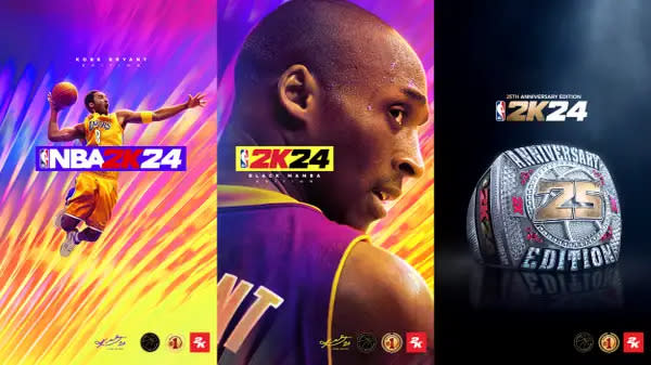Kobe Bryant auf dem Cover des Videospiels 2K24. - Copyright: Business Wire/AP