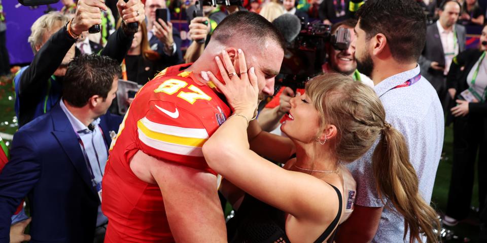 Travis Kelce and Taylor Swift Super Bowl