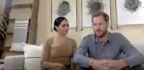 <p>For a joint interview with the <em><a href="https://www.harpersbazaar.com/celebrity/latest/a34236603/meghan-markle-victor-glemaud-top-leather-pants/" rel="nofollow noopener" target="_blank" data-ylk="slk:Evening Standard;elm:context_link;itc:0;sec:content-canvas" class="link ">Evening Standard</a></em> speaking out against racism within the United Kingdom, Meghan made a major style statement by wearing an asymmetrical knit top by Haitian-born designer Victor Glemaud. She paired the top with leather trousers and had her hair in her signature slicked-back bun. </p>