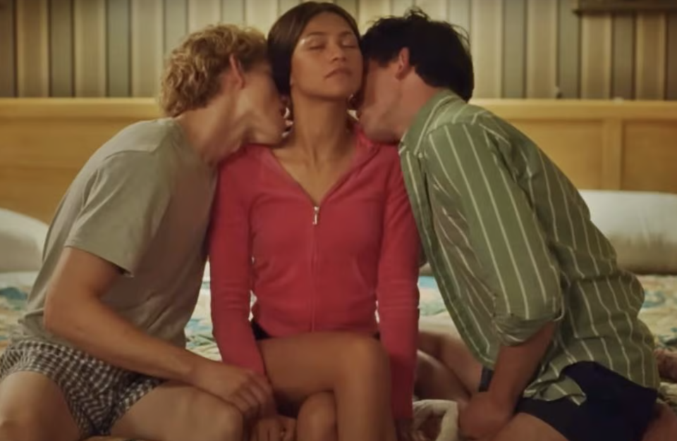 Zendaya, Josh O'Connor, and Mike Faist in "Challengers"