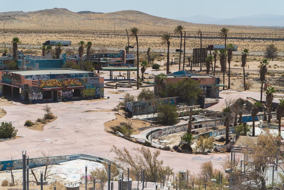 abandoned water park