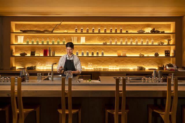 <p>Youngkyu Park</p> Mixologist Medhi Hong at Zest, a cocktail bar in the Gangnam neighborhood.