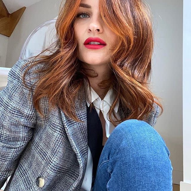 <p>Make-up artist and one half of beauty brand Pixiwoo, Sam Chapman, shows off her recently highlighted copper locks on the Josh Wood Instagram page, lighter at the front to frame the face and popped perfectly with a bold red lip.</p><p><a href="https://www.instagram.com/p/CE2ElcqobpA/" rel="nofollow noopener" target="_blank" data-ylk="slk:See the original post on Instagram;elm:context_link;itc:0;sec:content-canvas" class="link ">See the original post on Instagram</a></p>