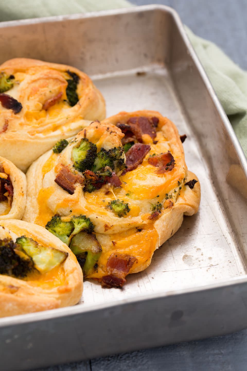 Bacon, Broccoli, and Cheddar Roll-Ups