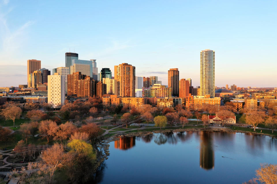 The Minneapolis skyline.