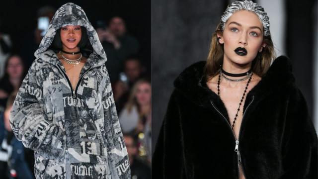 Rihanna Turned Gigi Hadid into a Gothic Ice Queen for Fenty