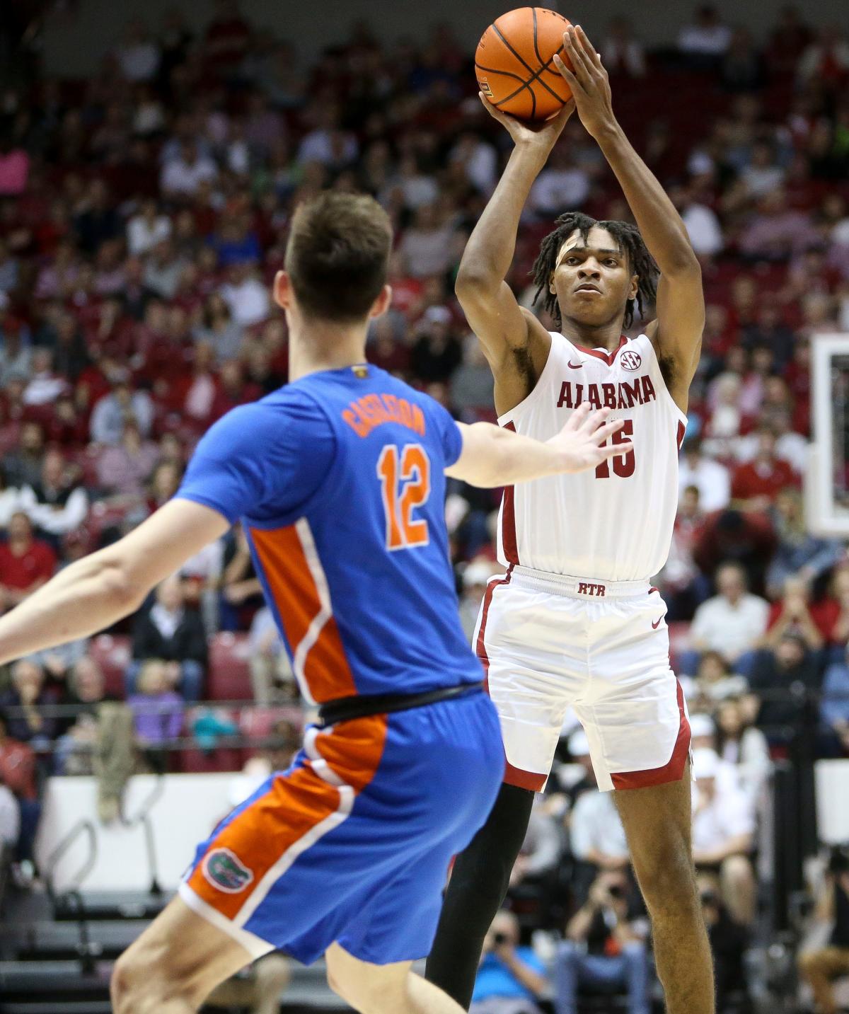 Noah Clowney in Alabama basketball starting lineup for Auburn after injury